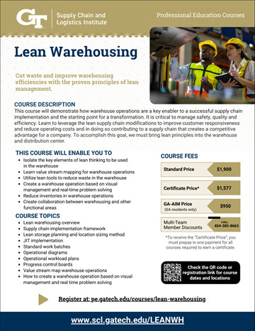 Lean Warehousing Flyer