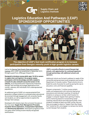 LEAP Program Sponsorship Flyer