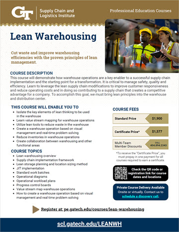 Lean Warehousing Flyer