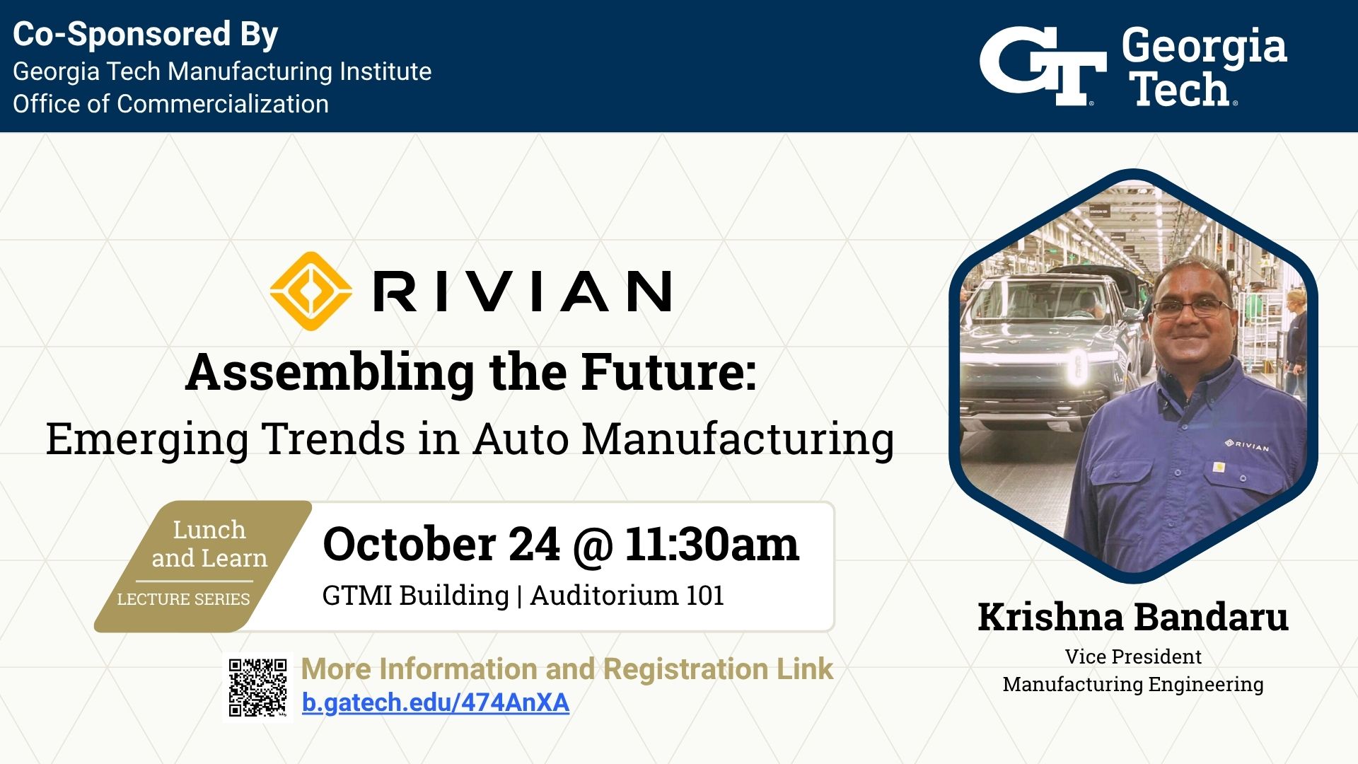 GTMI Distinguished Lecture Series featuring Rivian