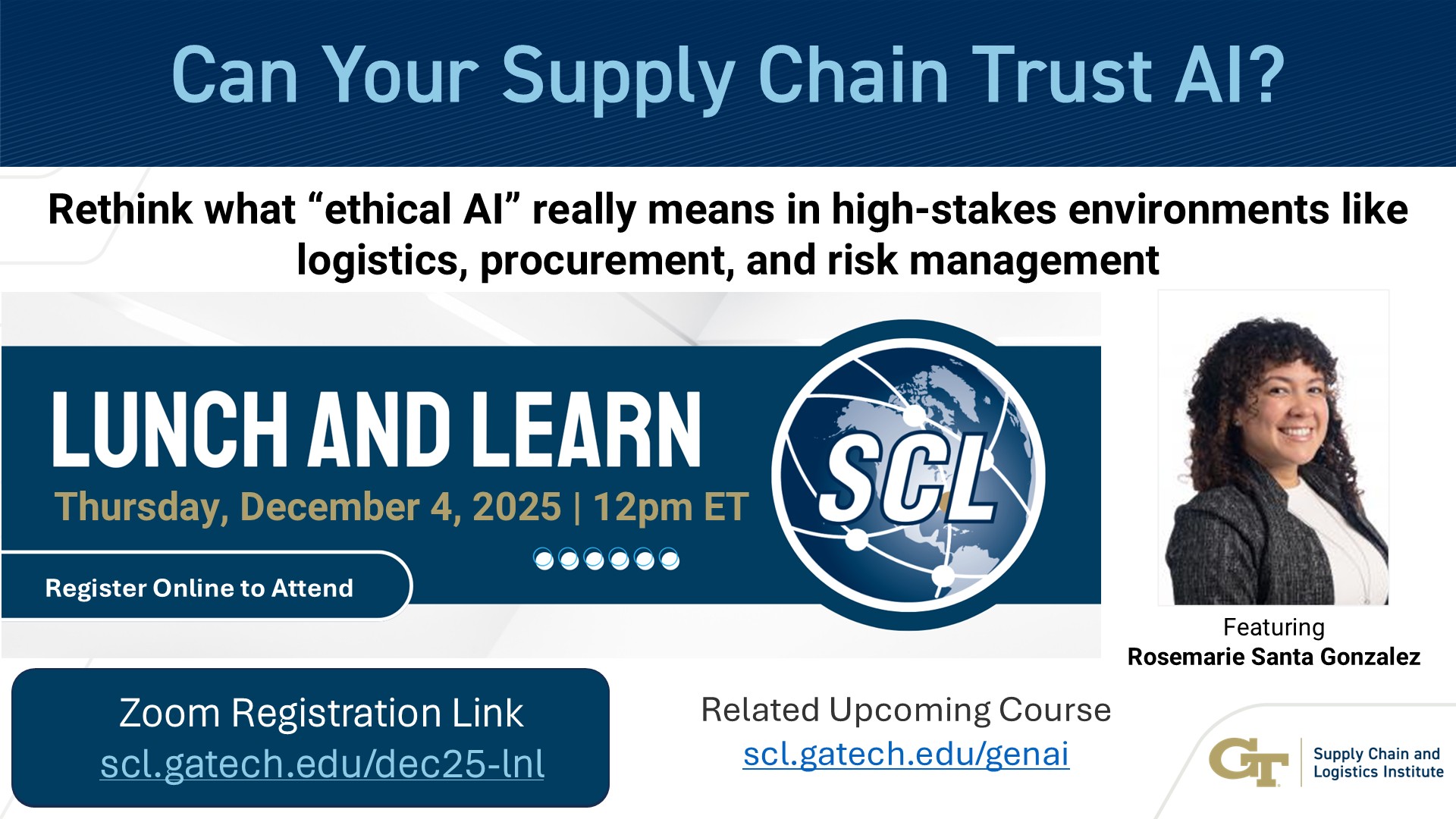 FREE Webinar: "Can Your Supply Chain Trust AI?"