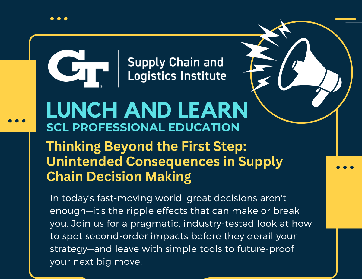 Thinking Beyond the First Step: Unintended Consequences in Supply Chain Decision Making
