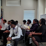 Seven teens with the Georgia Department of Juvenile Justice received certificates for completing Georgia Tech’s Logistics Education And Pathways program.