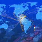 This map shows the many maritime and air routes to and from Panama.