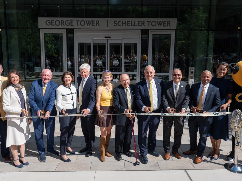 George Tower | Scheller Tower ribbon cutting
