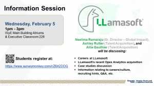 LLamasoft Information Session | Georgia Tech Supply Chain and Logistics ...