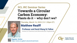 SCL IRC Seminar: Towards a Circular Carbon Economy: Plants do it – why don't we?>