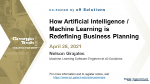 SCL IRC Seminar: How AI/ML is Redefining Business Planning