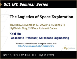 SCL IRC Seminar: The Logistics of Space Exploration
