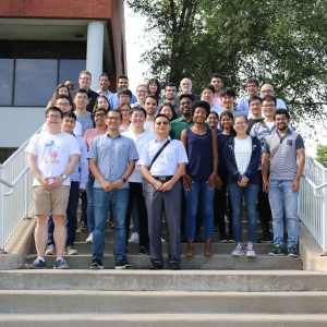 Foundation of Data Science Summer School attendees with ISyE Professor Xiaoming Huo (center)