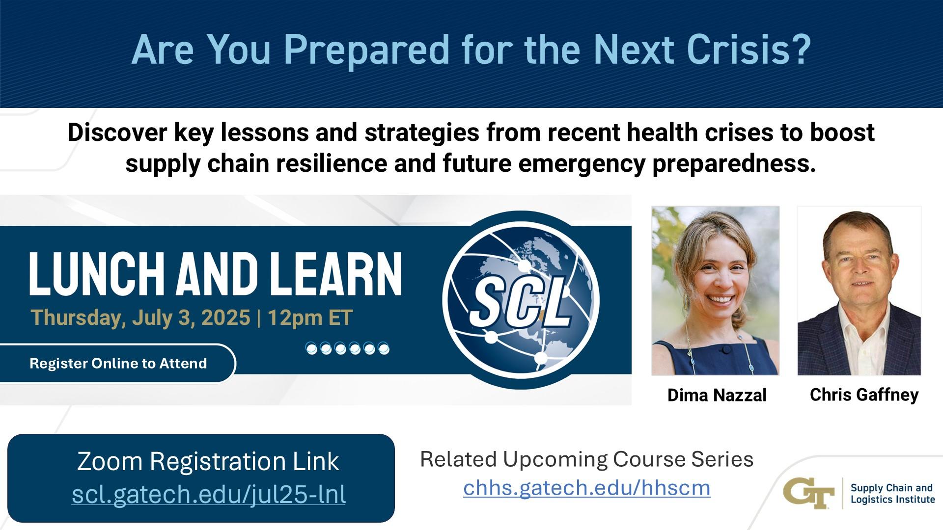 FREE Webinar: “Are you Prepared for the Next Crisis?"