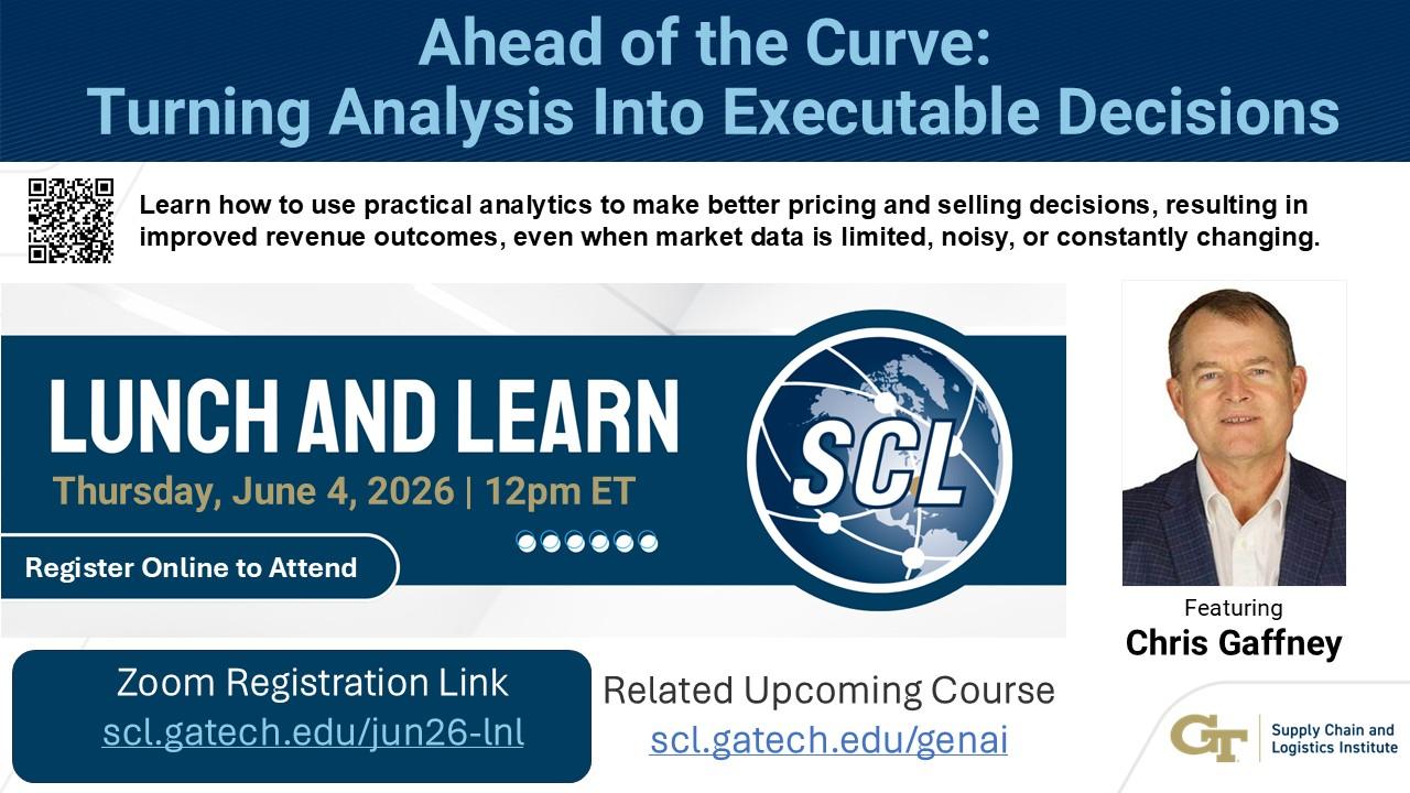 FREE Webinar: "Ahead of the Curve: Turning Analysis Into Executable Decisions"