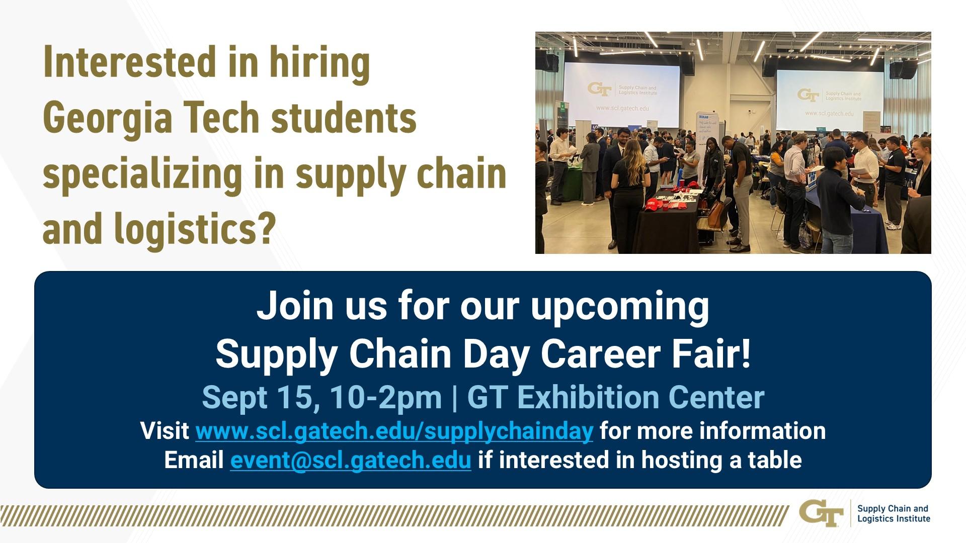 On Campus Supply Chain Day (Sept 15, 2025 | 10-2pm ET)